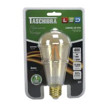 Lâmpada de Led ST64 Filamento Dimerizável E27 4W 2200K - Taschibra - Bivolt