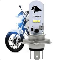 Lampada De Led Strobo H4 Moto Automotivo 6500k Cavalinho Para Cg 125 150 160 Start Fan Titan Fazer Twister 250 Xre