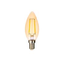 Lâmpada de Led Vela Filamento Âmbar C35 2W E14 2000K Lâmpada de Led Vela Filamento Âmbar C35 2W E14 2000K