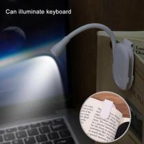 Lâmpada De Livro Com Proteção Para Os Olhos Leitura Noturna Clipe Ajustável Cores Sortidas