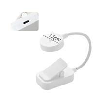 Lâmpada De Livro Mini LED Portátil Com Clipe Proteção Para Os Olhos 3 Cores Luz Noturna Alimentada