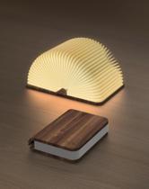 Lâmpada de livro ZBOLE Wooden LED de 4,7 polegadas com iluminação ambiente Walnut