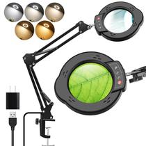 Lâmpada de lupa APOMOV Ampliação 10X com luz