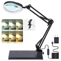 Lâmpada de lupa YOCTOSUN 10X Zoom 6 modos de cor 96 LEDs