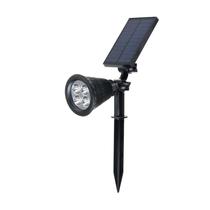 Lâmpada de luz solar LED com estaca e painel de parede