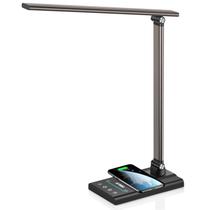 Lâmpada de mesa AFROG LED de 5ª geração 15W com carregador sem fio e USB