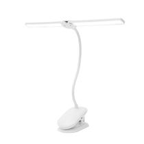 Lâmpada de Mesa com Clip LED - Iluminação de Proteção para os Olhos - Dupla Cabeça