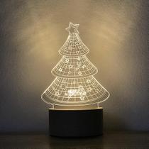 Lâmpada de mesa com luz noturna 3D LED Árvore de Natal para crianças Lâmpada de mesa com luz noturna 3D LED Árvore de Natal para crianças
