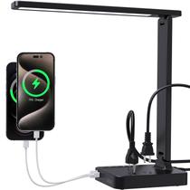 Lâmpada de mesa cozoo para escritório doméstico com portas e tomadas de carregamento USB Lâmpada de mesa cozoo para escritório doméstico com portas e tomadas de carregamento USB