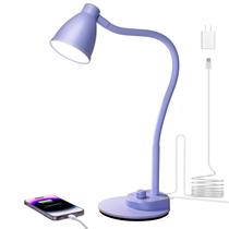 Lâmpada de mesa LED BOHON Lilac Purple 3 modos de cores Porta USB Lâmpada de mesa LED BOHON Lilac Purple 3 modos de cores Porta USB