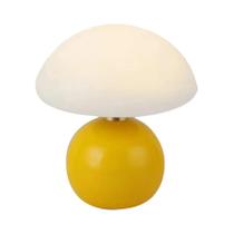 Lâmpada De Mesa LED Em Forma De Cogumelo Branco Com Corpo De Ferro Para Decoração Moderna De Quarto