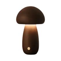 Lâmpada De Mesa LED Recarregável USB Cogumelo Para Quarto Cabeceira Sala De Estar Luz Noturna De
