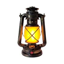 Lâmpada De Mesa LED Recarregável Vintage Retro 3 Modos Lanterna Portátil Para Viagem Camping