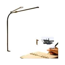 Lâmpada de Mesa LED Regulável com Dupla Cabeça - USB - Proteção para os Olhos