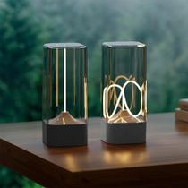 Lâmpada De Mesa LED Sem Fio Regulável Com Filamento Magnético 3 Níveis Recarregável Luz De Camping