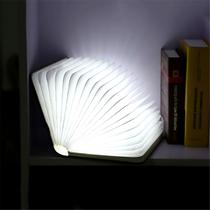 Lâmpada de mesa recarregável dobrável em forma de livro LED