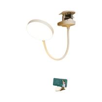 Lâmpada De Mesa Recarregável USB Com Clipe, 3 Temperaturas De Cor, Luz LED Regulável Para Leitura,