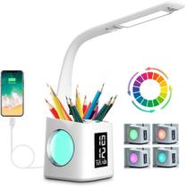 Lâmpada de mesa wanjiaone Study LED 10W com porta de carregamento USB Lâmpada de mesa wanjiaone Study LED 10W com porta de carregamento USB