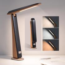 Lâmpada de mesa WILIT dobrável portátil recarregável LED 3 cores Lâmpada de mesa WILIT dobrável portátil recarregável LED 3 cores