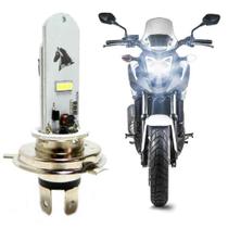 Lampada de moto stallion led h4 5w com strobo 6500k sem reator st-flash-6