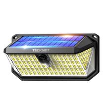 Lâmpada de movimento solar TECKNET 416 LED à prova d'água IP66, pacote com 2
