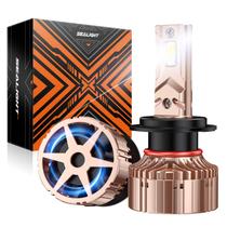 Lâmpada de neblina SEALIGHT H7 2024 X6S 40000LM 6000K branca, pacote com 2