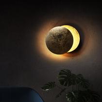 Lâmpada de parede de 12W acamada ao lado de luminárias interiores Iluminação Lua Bronze De cobre rosa ouro Lâmpada de Parede