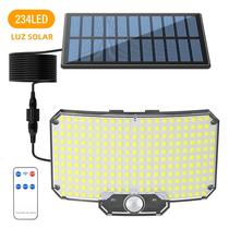 Lâmpada De Parede Solar Com Sensor De Movimento 106/234 LED COB À Prova d'Água Para Jardim, Cerca E