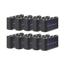 Lâmpada De Parede Solar LED À Prova d'Água Para Exterior, Luzes De Cerca, Decoração De Jardim,