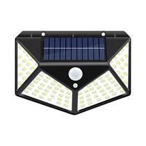 Lâmpada De Parede Solar Para Exterior Com Sensor De Movimento PIR 100LED Luz De Jardim E Rua 1/2/4