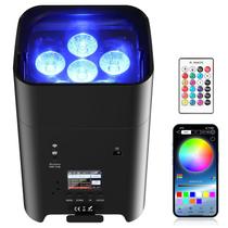 Lâmpada de peça recarregável alimentada por bateria 6x18W RGBWA+UV Lâmpada de peça recarregável alimentada por bateria 6x18W RGBWA+UV