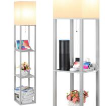 Lâmpada de prateleira SHINE HAI 160 cm com portas USB e tomada elétrica
