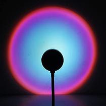 Lâmpada de projeção tripé , projetor de luz do pôr do sol, lente de acrílico antiqueda, luz de atmosfera arco-iris