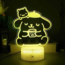 Lâmpada de quarto holográfica 3D com luz noturna Anime Valentine Lâmpada de quarto holográfica 3D com luz noturna Anime Valentine