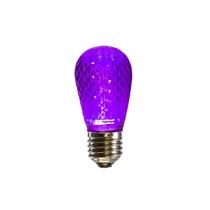 Lâmpada de reposição Vickerman S14 LED roxa E26 regulável 120V Lâmpada de reposição Vickerman S14 LED roxa E26 regulável 120V