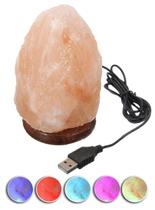 Lâmpada de sal do Himalaia JIC Gem USB Natural Crystal com luz LED