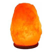 Lâmpada de sal Himalayan Stone de 2-3 kg com base de madeira e lâmpada