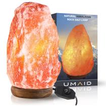 Lâmpada de sal UMAID Himalayan 8-10 polegadas (3,2-4,5 kg) com interruptor regulável Lâmpada de sal UMAID Himalayan 8-10 polegadas (3,2-4,5 kg) com interruptor regulável