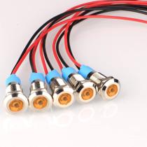 Lâmpada de sinalização LED impermeável Gebildet 8mm 110V-220V AC x5