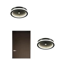 Lâmpada De Teto LED Com Sensor De Movimento PIR Preto Para Corredor, Varanda, Quarto, Indução