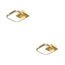 Lâmpada De Teto LED Com Sensor De Movimento PIR Preto Para Corredor, Varanda, Quarto, Indução