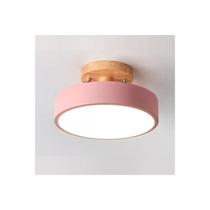 Lâmpada de teto Modern Wood Base 3 cores LED 12W 220-240V