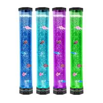 Lâmpada de tubo de bolha sensorial VEVOR 80cm com 6 peixes flutuantes Lâmpada de tubo de bolha sensorial VEVOR 80cm com 6 peixes flutuantes