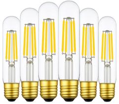 Lâmpada de tubo LED Weyolin T10 4W 2700K 400lm E26, pacote com 6