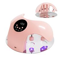 Lâmpada de unhas LED Meremit 49W recarregável com LCD de 4 temporizadores