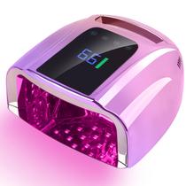 Lâmpada de unhas LED UV BOMOQING 96W recarregável com display LCD
