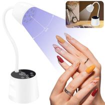Lâmpada de unhas LED UV DAQVQ 2 em 1 sem fio recarregável