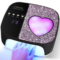Lâmpada de unhas LED UV LimeGirl Secador de unhas sem fio para esmalte de gel