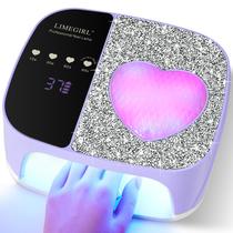 Lâmpada de unhas LED UV LimeGirl Secador de unhas sem fio para esmalte de gel