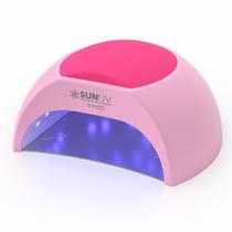 Lâmpada de unhas LED UV SUNUV SUN2C 48W com 4 configurações de temporizador rosa